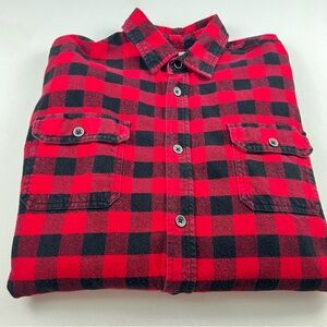 Jachs Flannel Buffalo Plaid Heavyweight Shirt Mens XLT